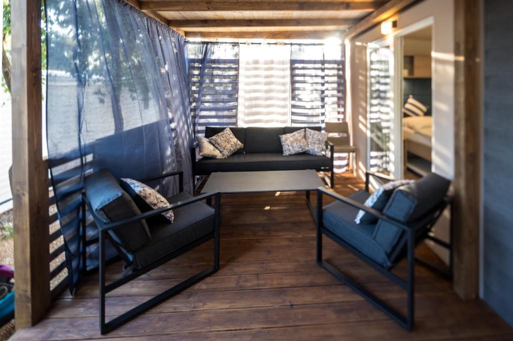 Posezení v ubytování Mobile Home HappyNest