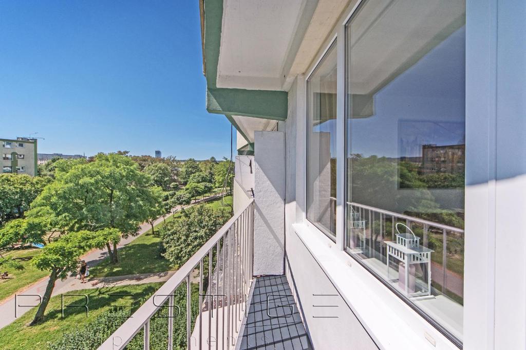 Balkón alebo terasa v ubytovaní Reagan Park Apartament