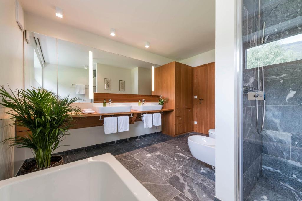 Koupelna v ubytování B&B Villa Angelino