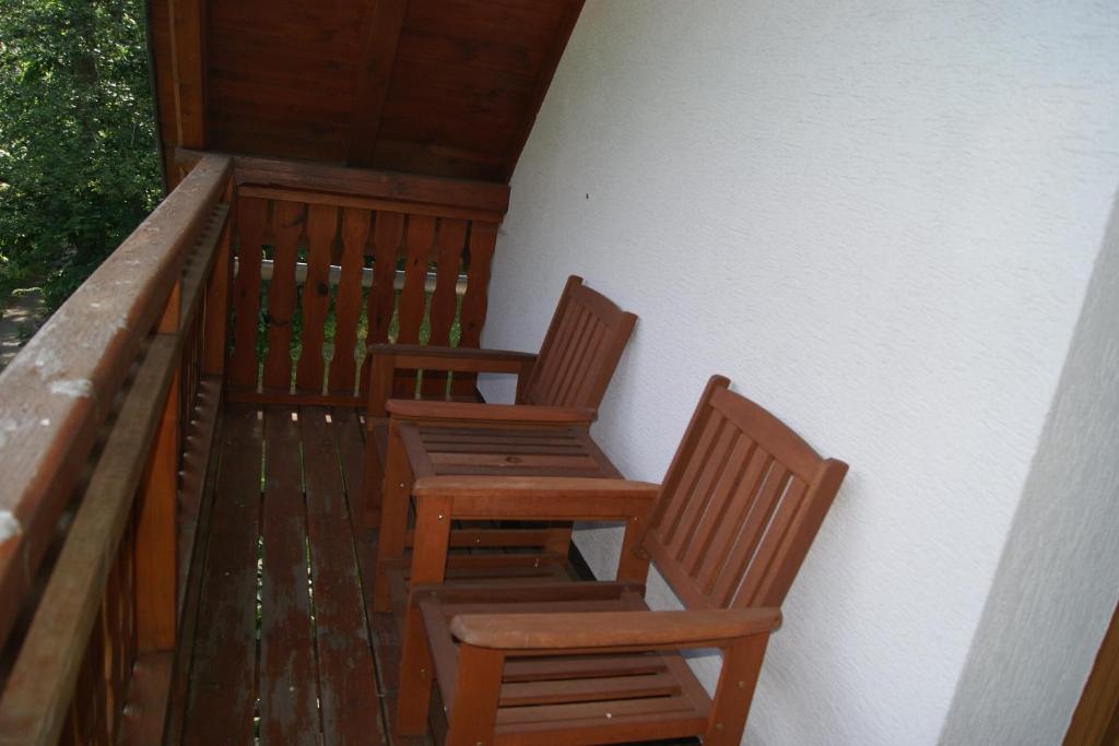 Balkón nebo terasa v ubytování Chalet Horní Orlice