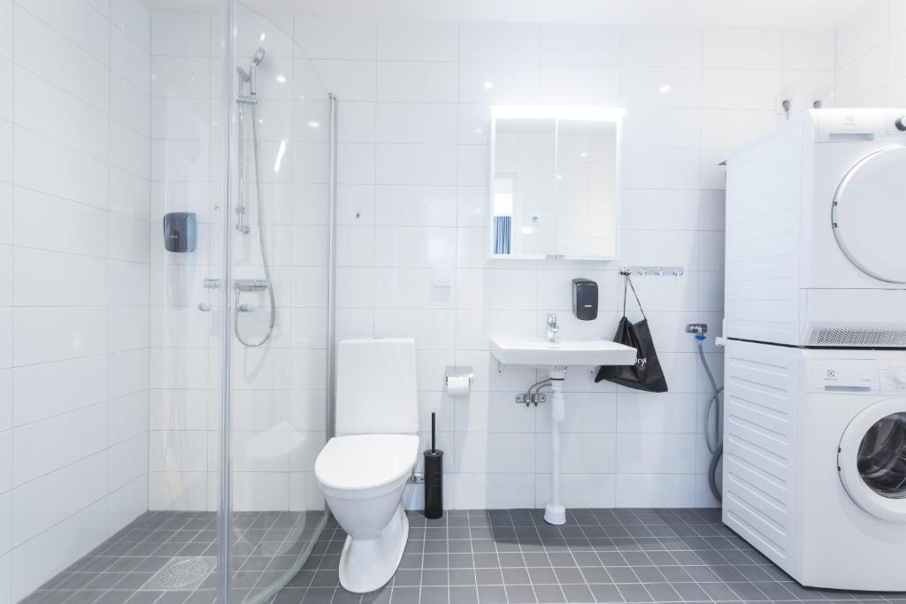 Koupelna v ubytování ApartDirect Sundbyberg