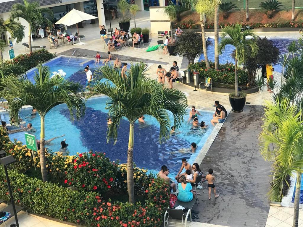 Uma vista da piscina em Veredas do Rio Quente - Flat 412 ou nos arredores