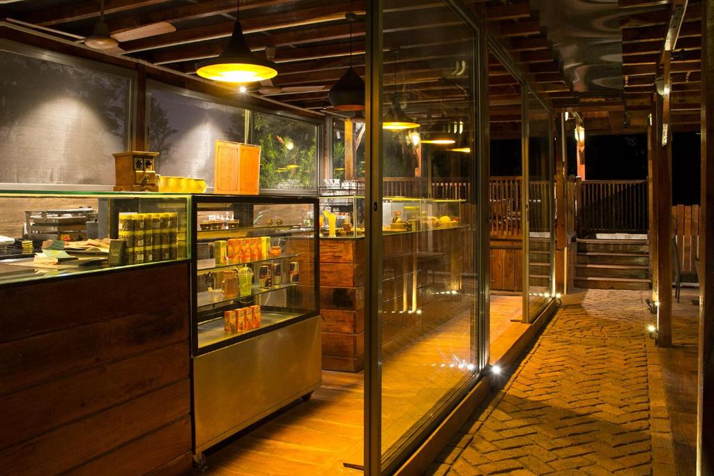 Kuchyň nebo kuchyňský kout v ubytování Hotel Malas