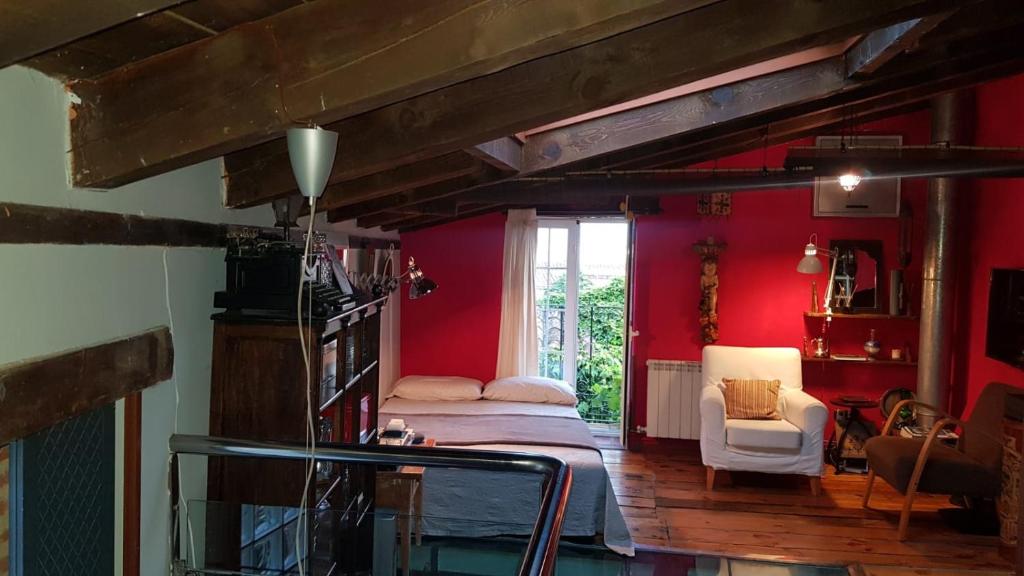 Posezení v ubytování Casa rural De Añil - Jardín privado