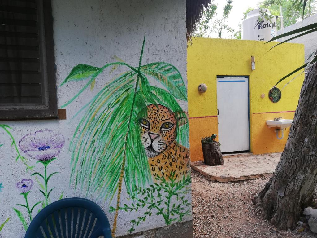 Zahrada ubytování Mayan Bungalow Near Chichén