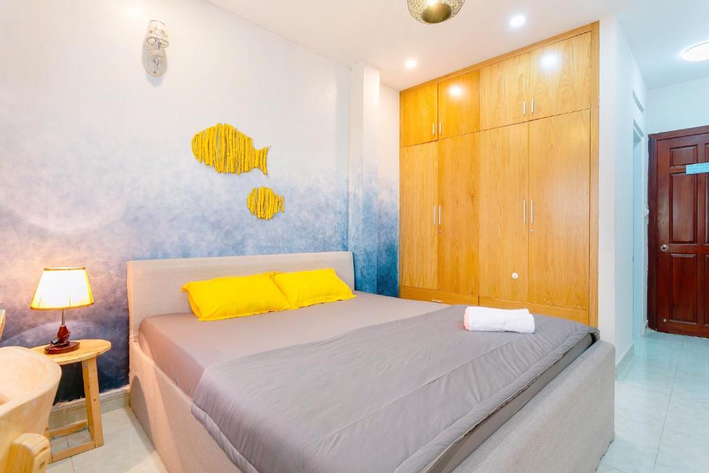 Postel nebo postele na pokoji v ubytování Qcub1 Homestay