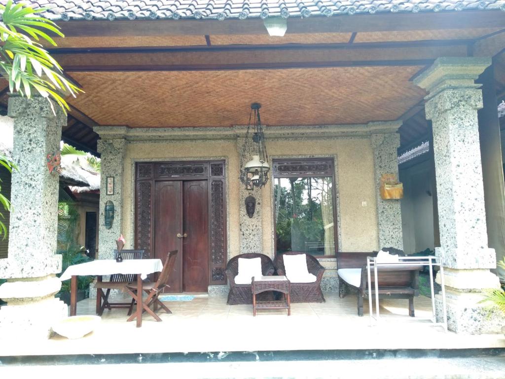 Patio nebo venkovní prostory v ubytování Anomcottages