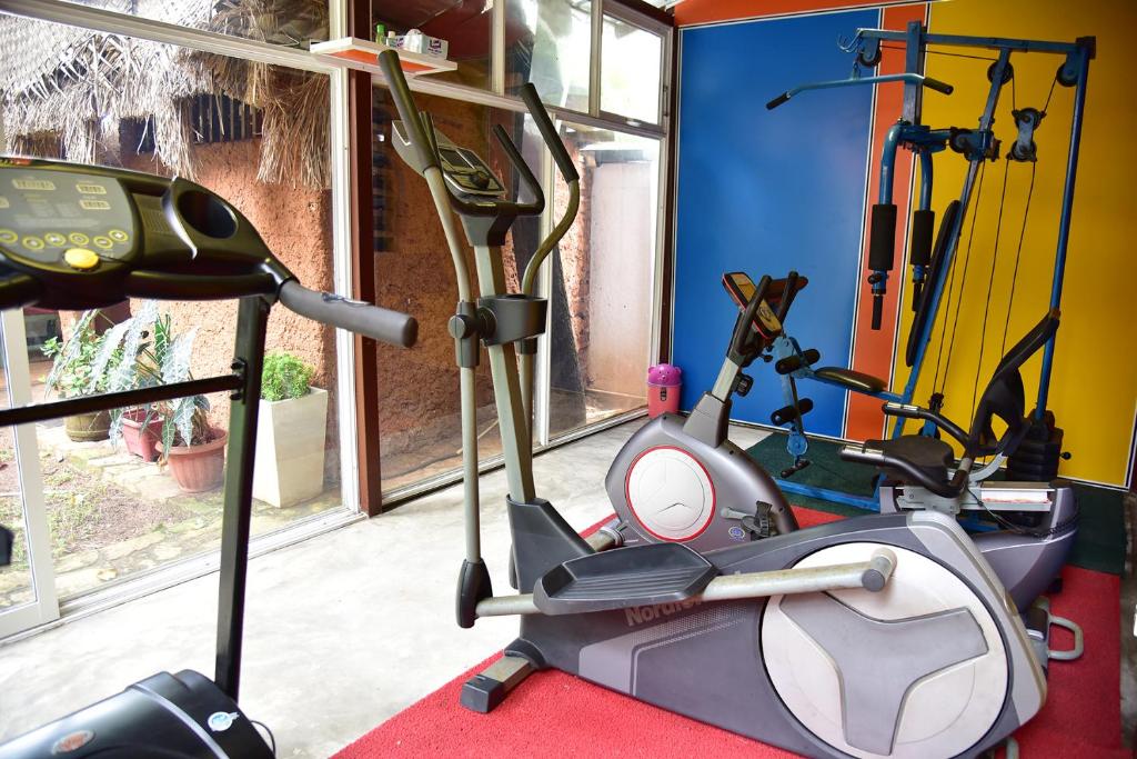 Fitness centrum a/nebo fitness zařízení v ubytování Colombo Villa