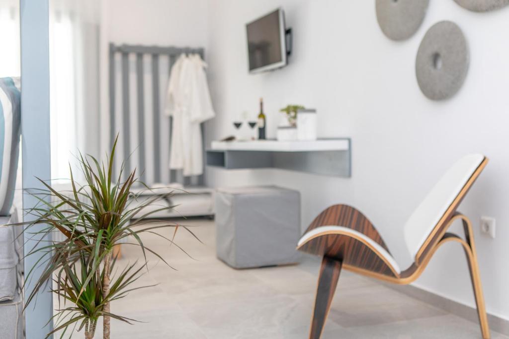 TV a/nebo společenská místnost v ubytování Crystal Mare Suites