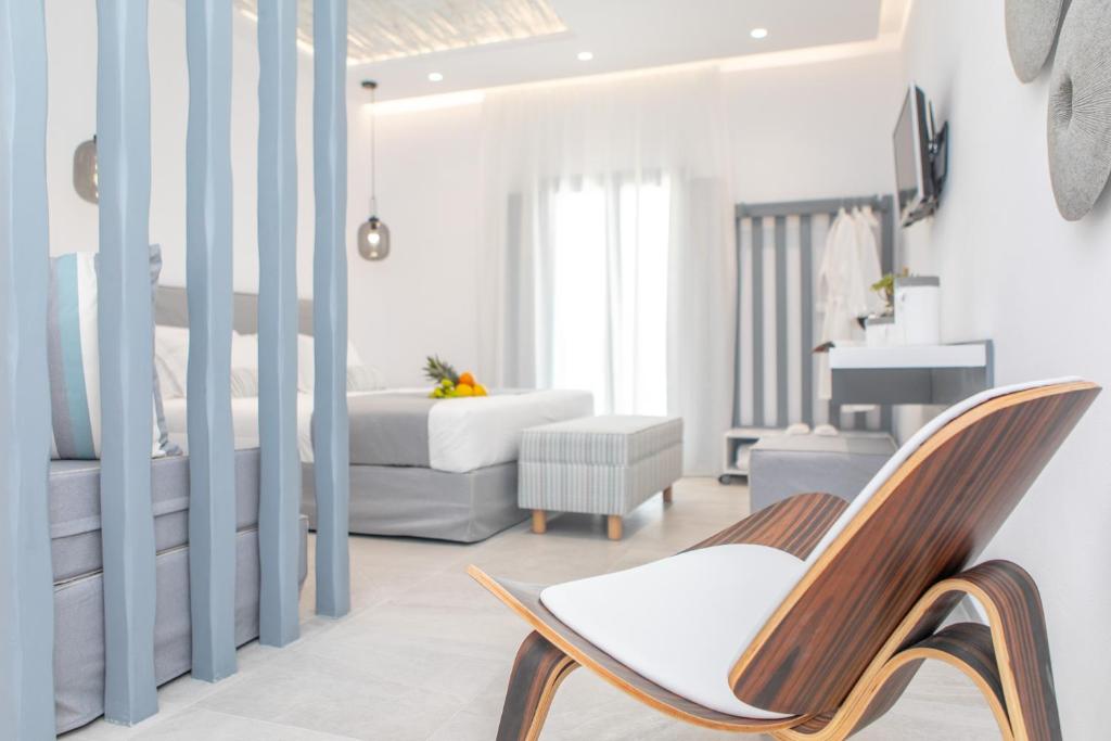 Posezení v ubytování Crystal Mare Suites