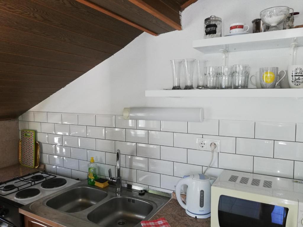 Kuchyňa alebo kuchynka v ubytovaní Apartment Stojan A1