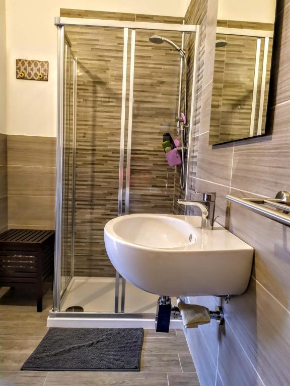 Koupelna v ubytování B&B Libellula