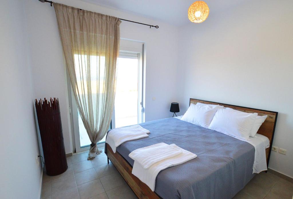 Postel nebo postele na pokoji v ubytování S-EVA RESORT
