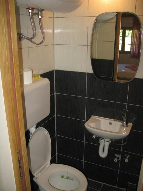 Koupelna v ubytování Vodenica Lug