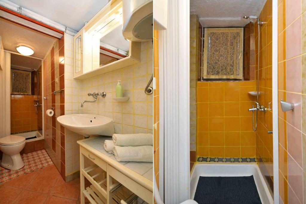 Koupelna v ubytování Apartment Zena