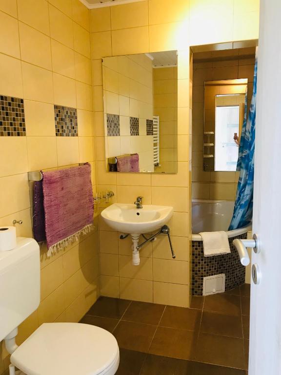 Kúpeľňa v ubytovaní I love Heviz Apartments