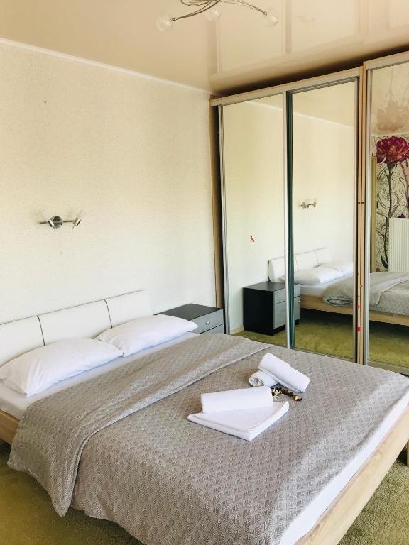 Posteľ alebo postele v izbe v ubytovaní I love Heviz Apartments