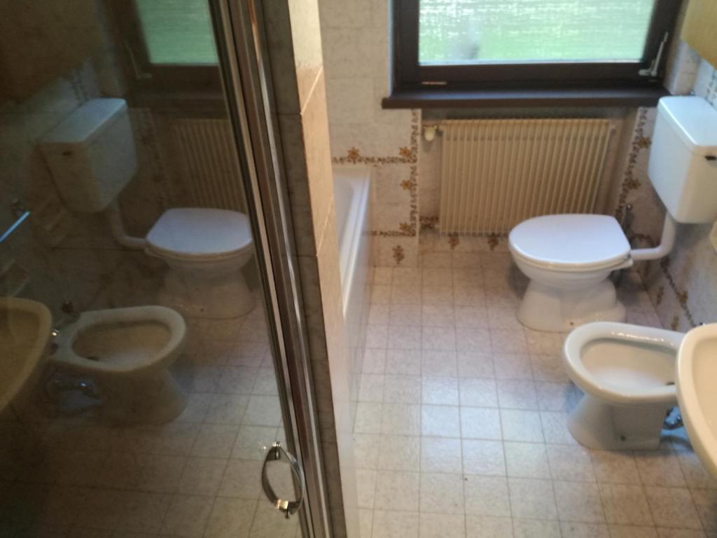 Koupelna v ubytování Casa Monteggia