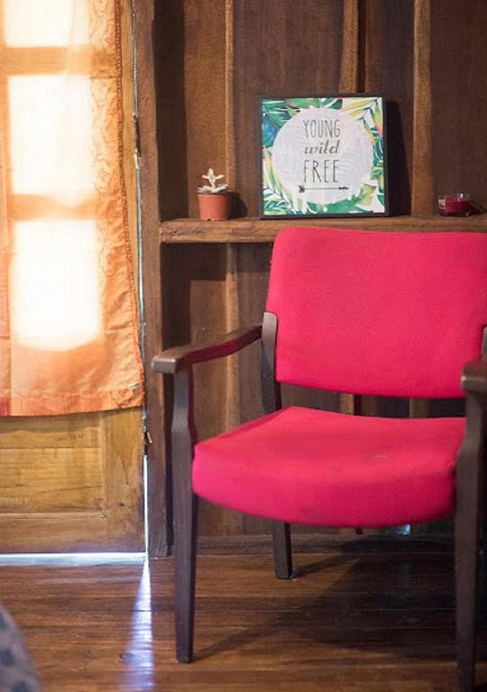 Posezení v ubytování Madre Selva Hostel