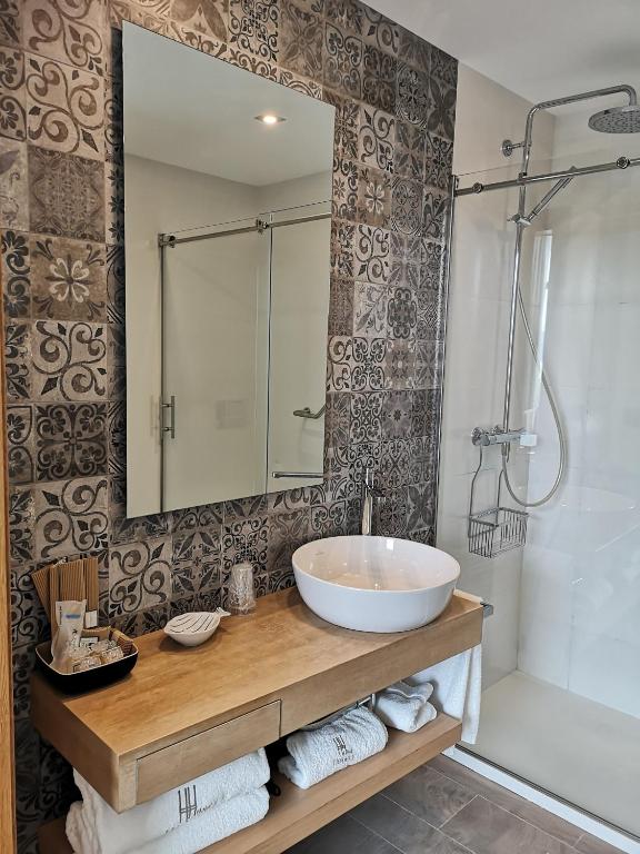 Kúpeľňa v ubytovaní Hotel Herbeira