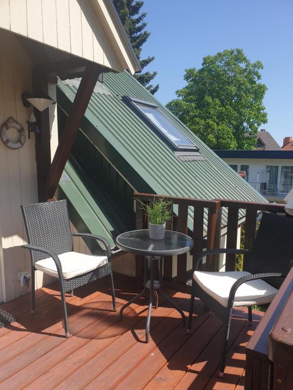 Balkón nebo terasa v ubytování Gästehaus Alwine Wohnung 5