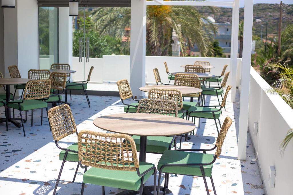 Balkón alebo terasa v ubytovaní Mazoren Art Hotel
