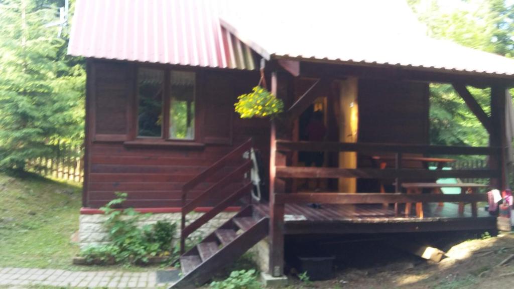 Zahrada ubytování Chatka Nad Strumieniem