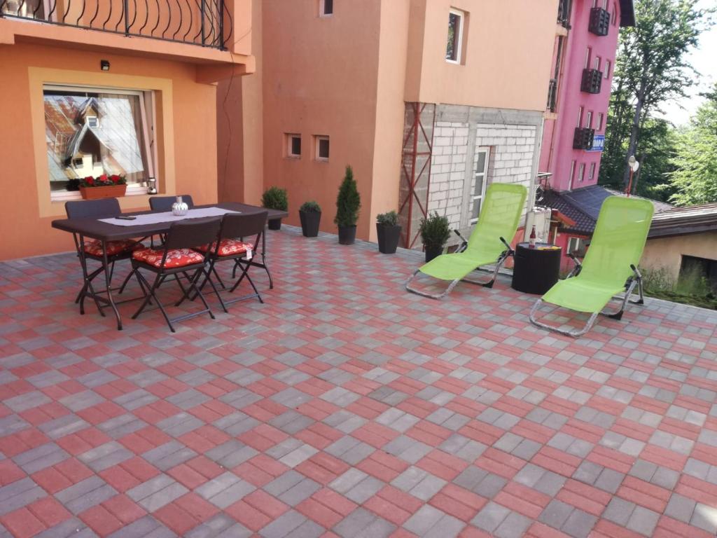 Patio nebo venkovní prostory v ubytování Cabana Mea STRAJA