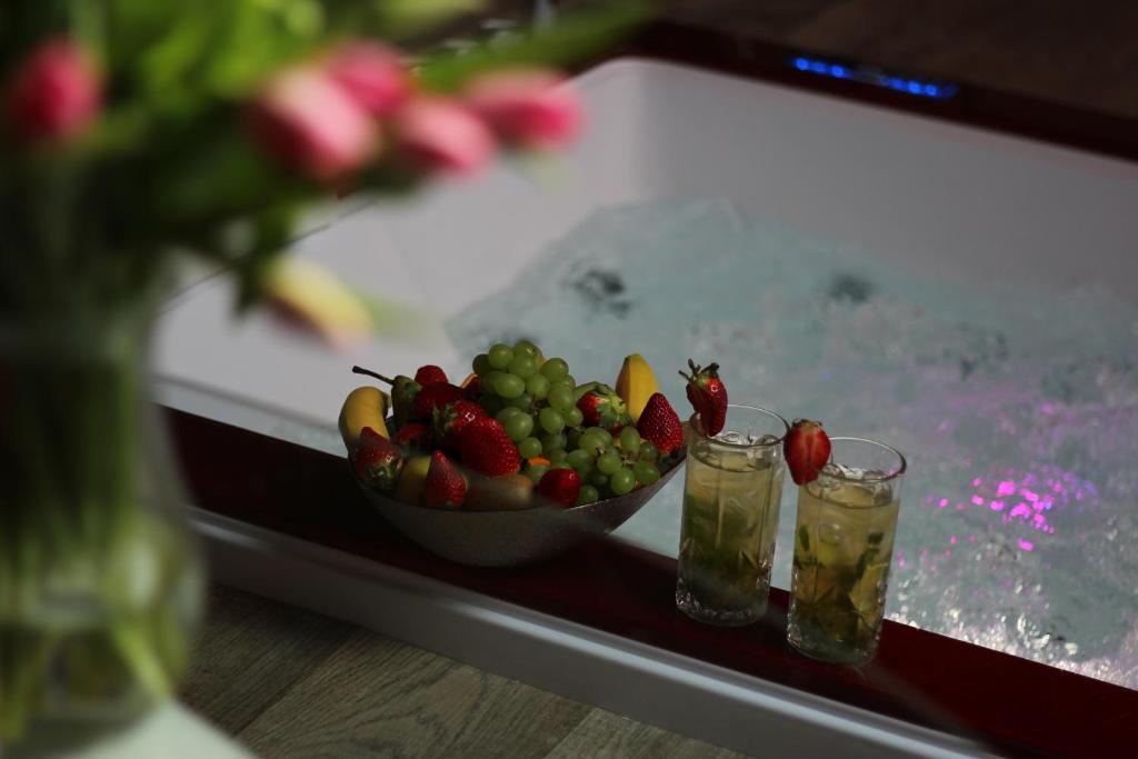 Nápoje v ubytování VIP suite hotel Heinz