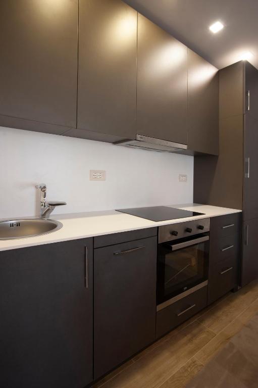 Kuchyň nebo kuchyňský kout v ubytování Hotel Vela