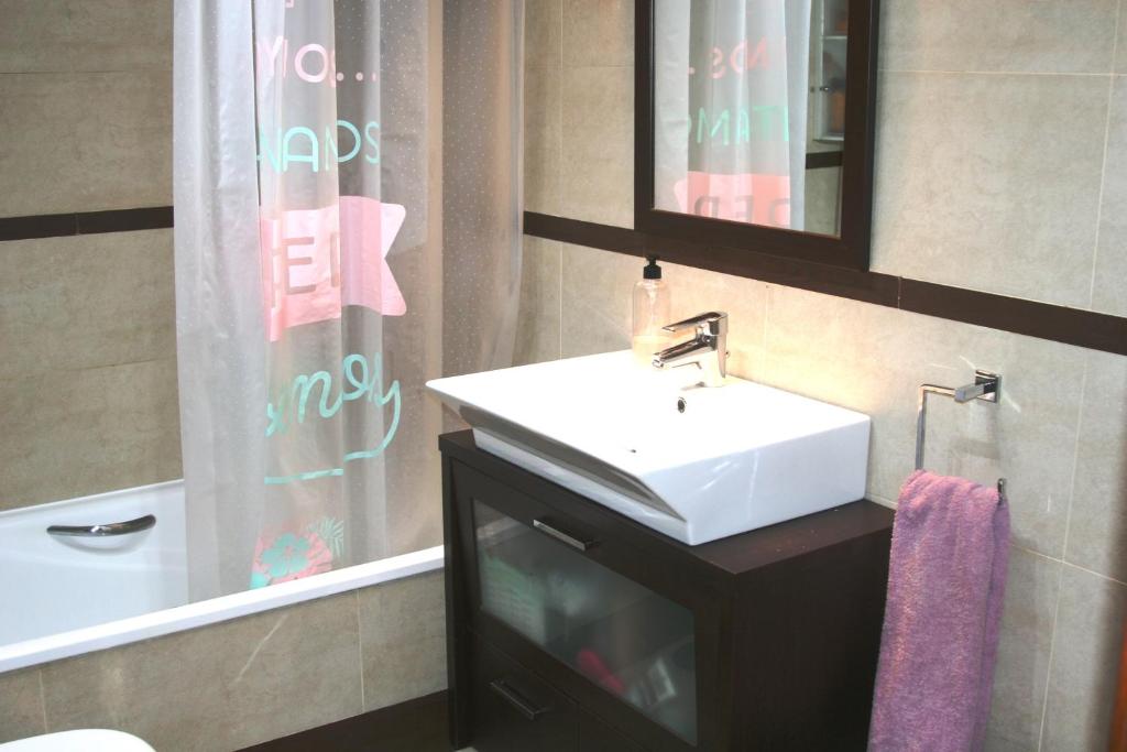 Kúpeľňa v ubytovaní APARTAMENTO MALAGA CENTRO Y PLAYA-PARKING