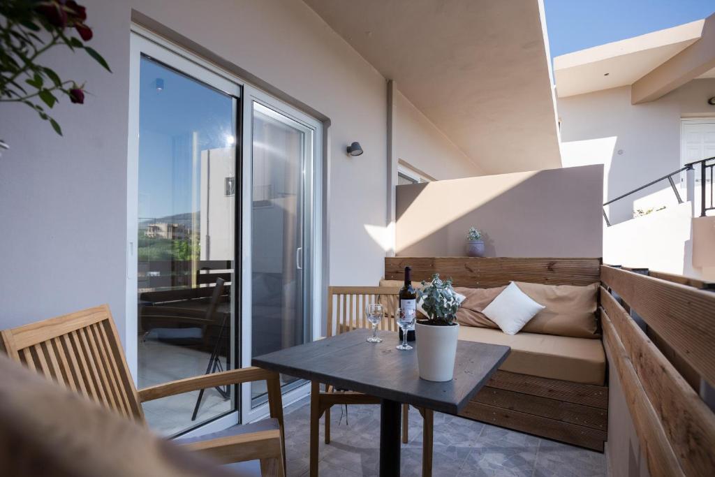 Balkón nebo terasa v ubytování NK Apartments