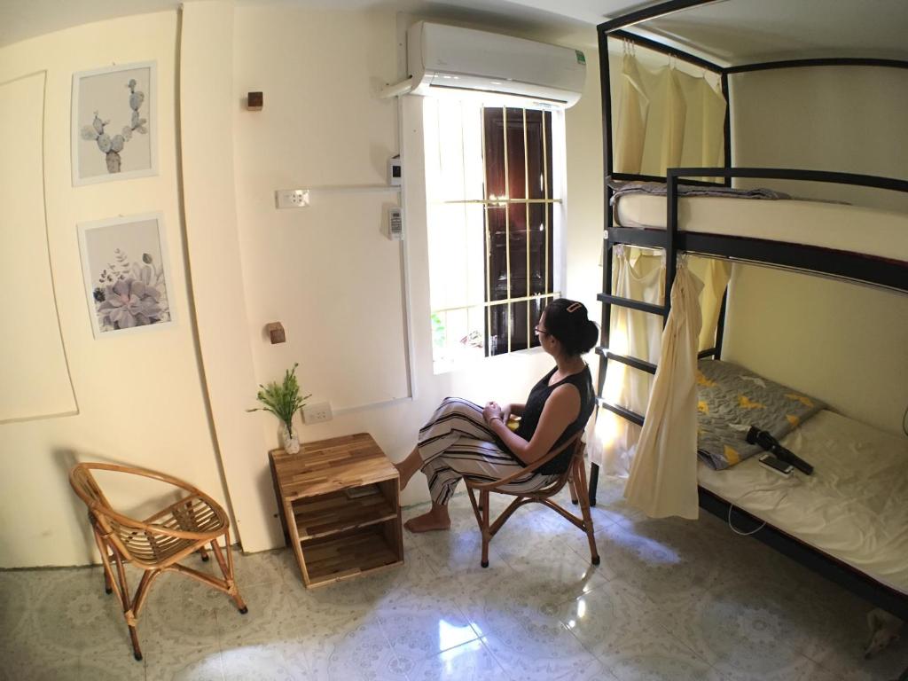 Posezení v ubytování Le Robinet Homestay
