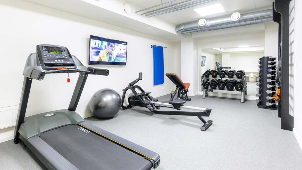 Fitness centrum a/nebo fitness zařízení v ubytování Dorpat Hotel