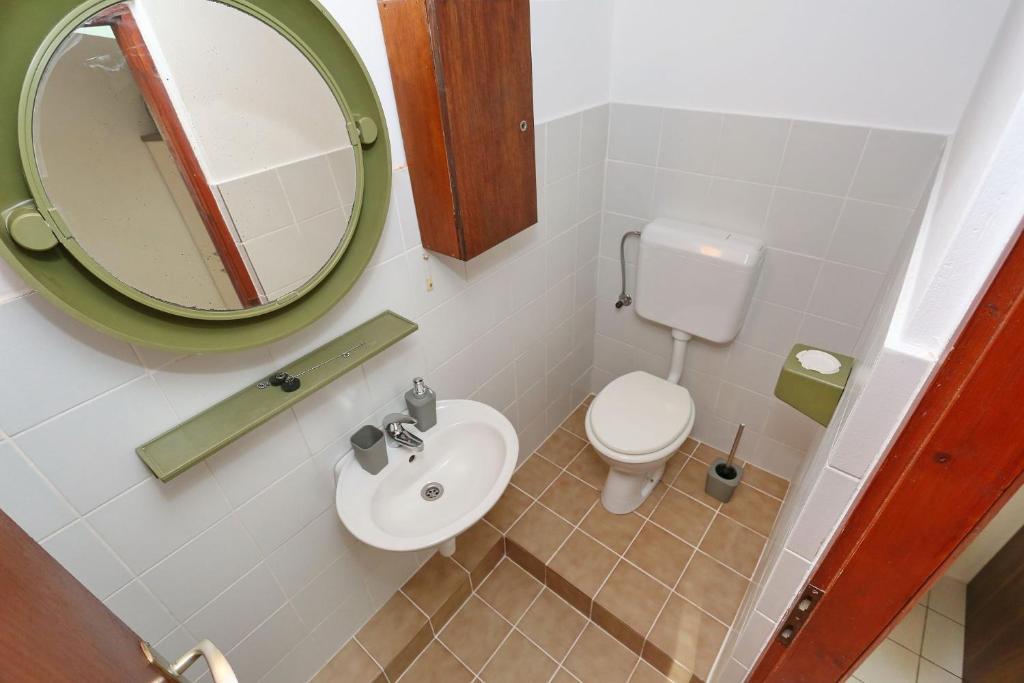 Koupelna v ubytování Apartments Golub