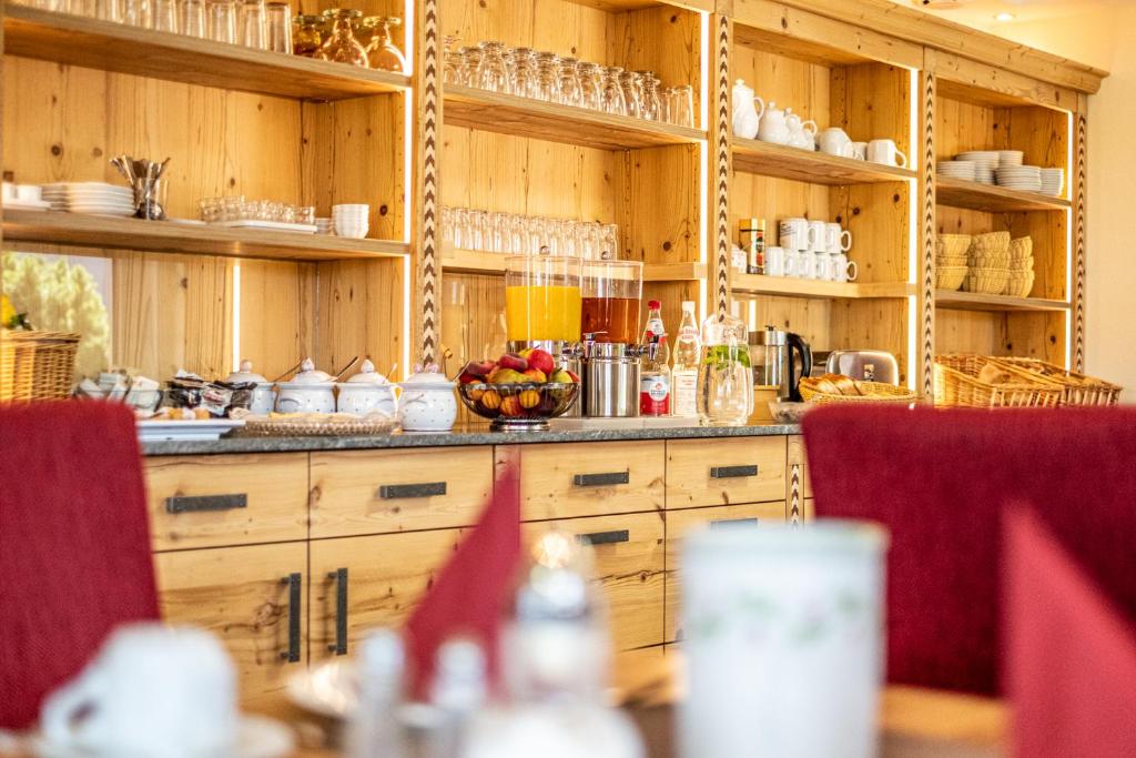 Kuchyň nebo kuchyňský kout v ubytování Boutique Hotel Angerer