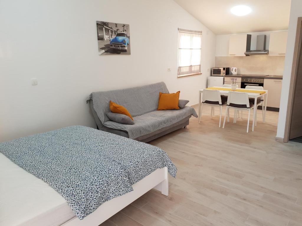 Kuchyň nebo kuchyňský kout v ubytování Endless Horizont Apartment
