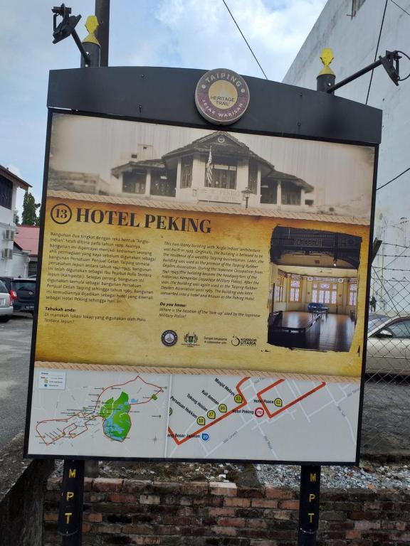 Certifikát, hodnocení, plakát nebo jiný dokument vystavený v ubytování Hotel Peking