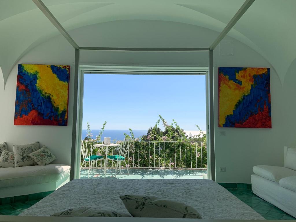 Posezení v ubytování Il Carrubo Capri