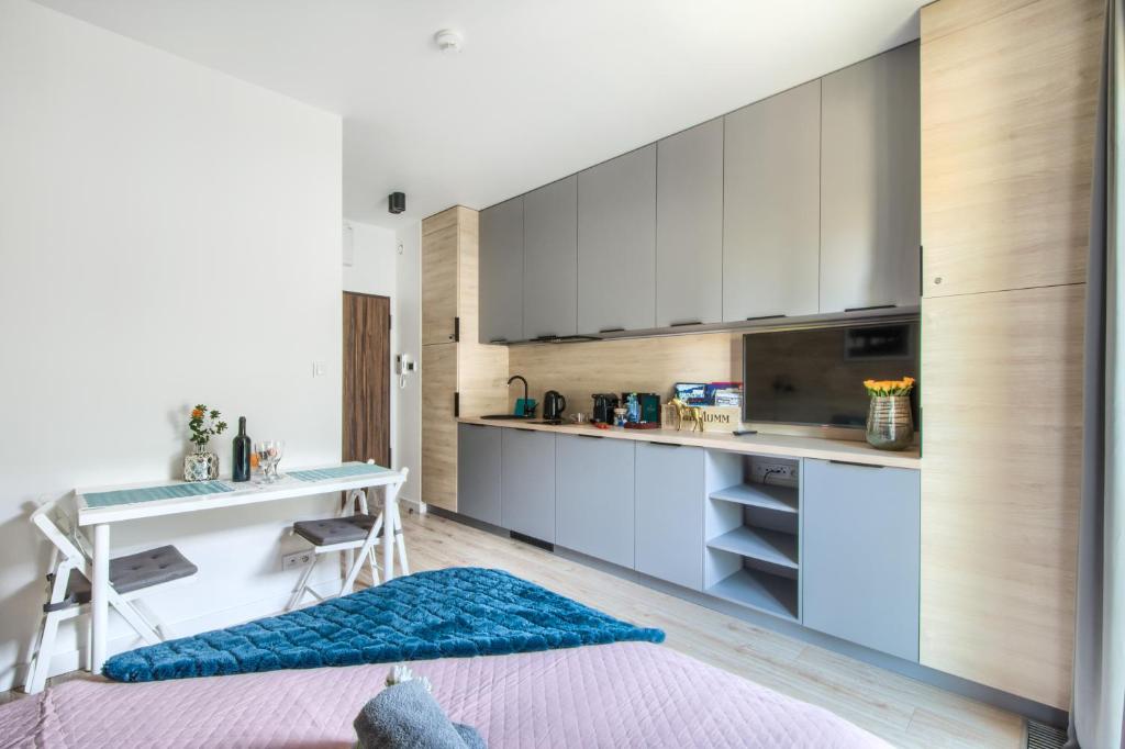 Kuchyňa alebo kuchynka v ubytovaní Aparthotel Pawia Deluxe