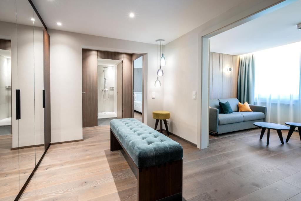 Posezení v ubytování Hotel Garni Tannleger B&B