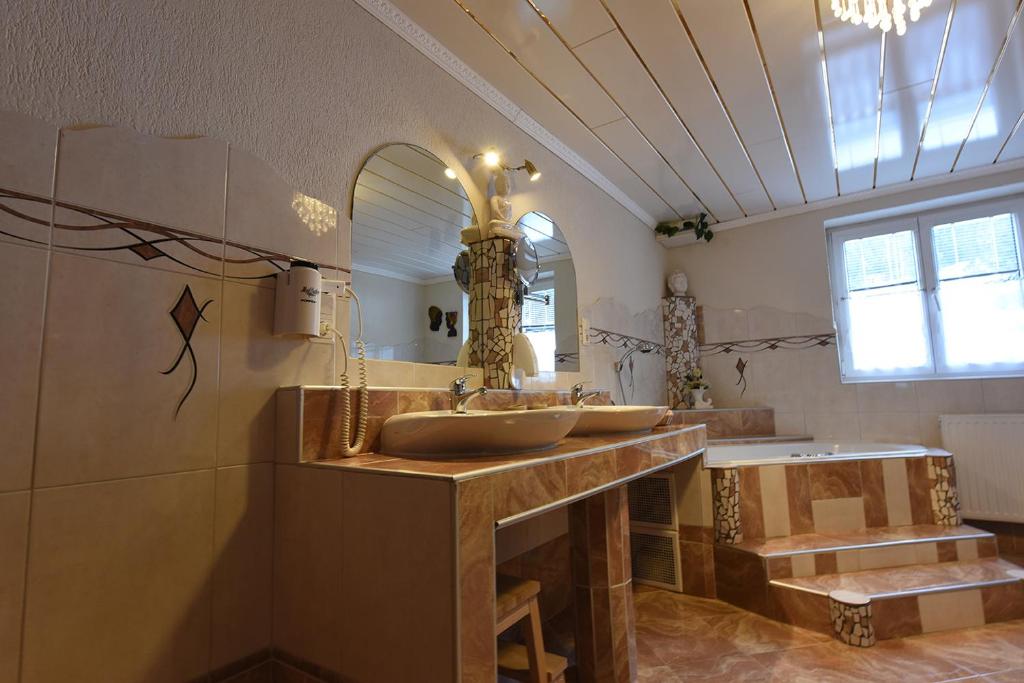 Koupelna v ubytování Apartment Fernerkogel