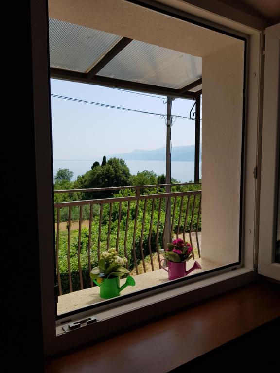 Balkón alebo terasa v ubytovaní Apartmani Donata