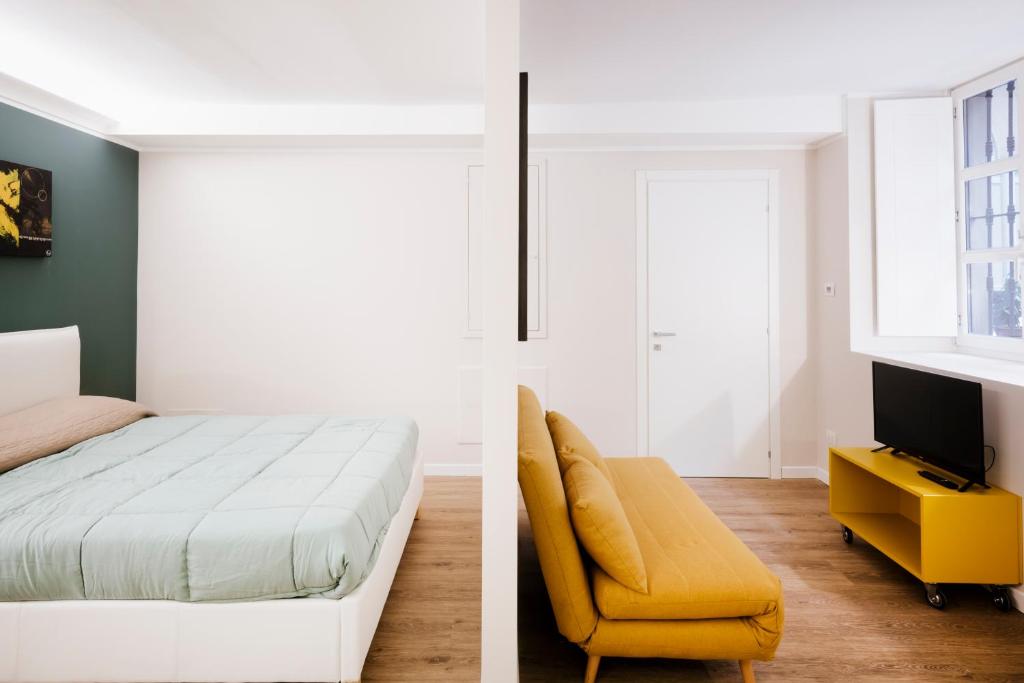 Postel nebo postele na pokoji v ubytování Mazzini Verde