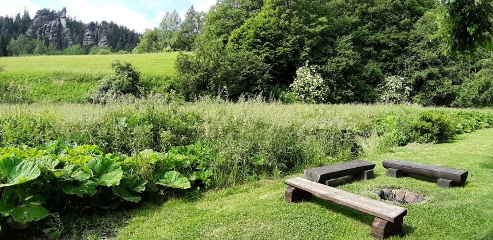 Zahrada ubytování Chalupa U Studánky