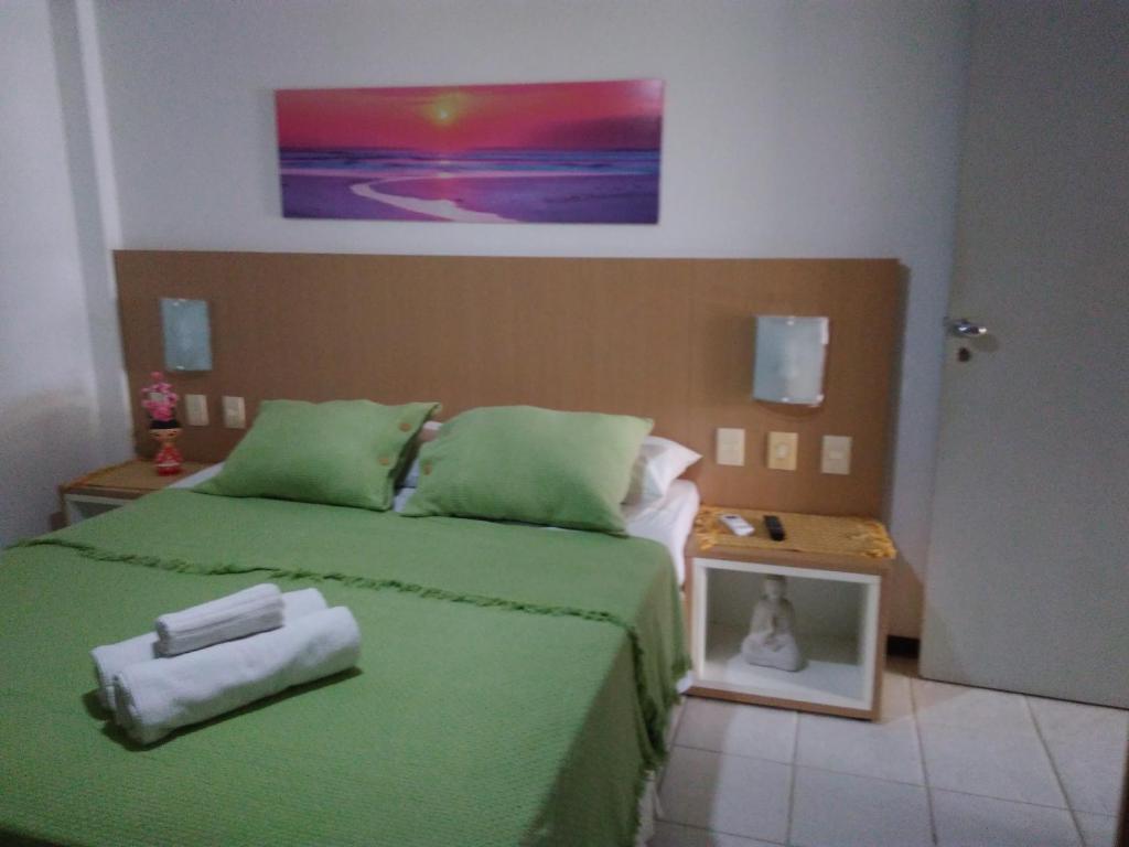 Postel nebo postele na pokoji v ubytování Pipa´s Ocean Flat