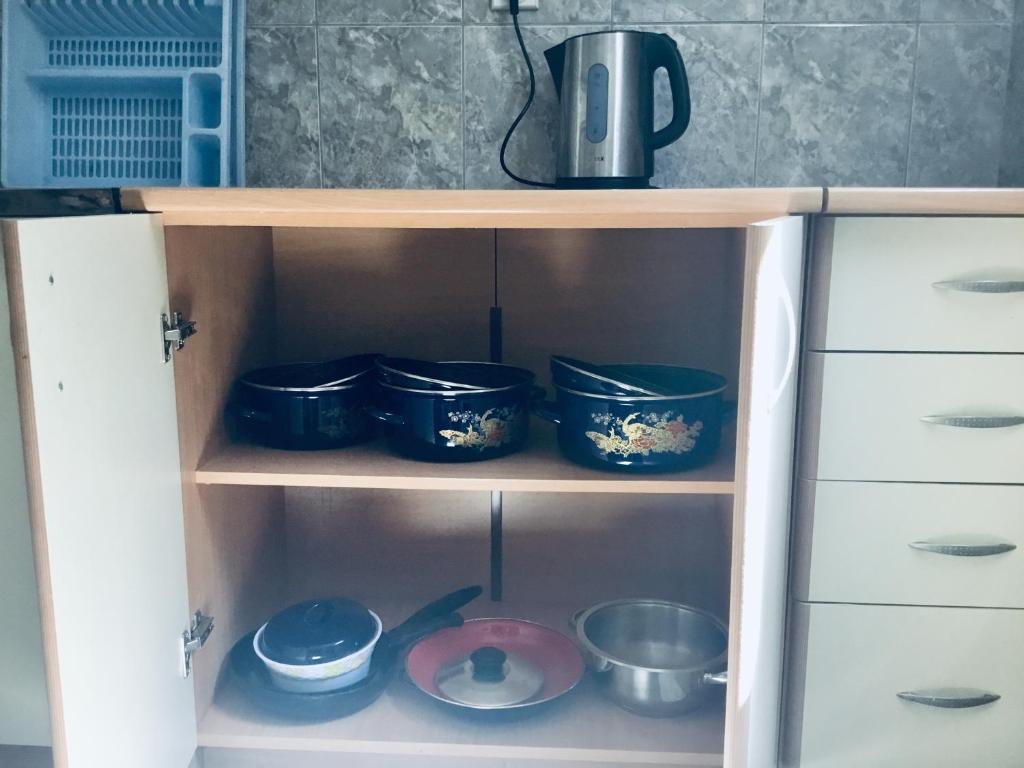Kuchyň nebo kuchyňský kout v ubytování DK Apartmani