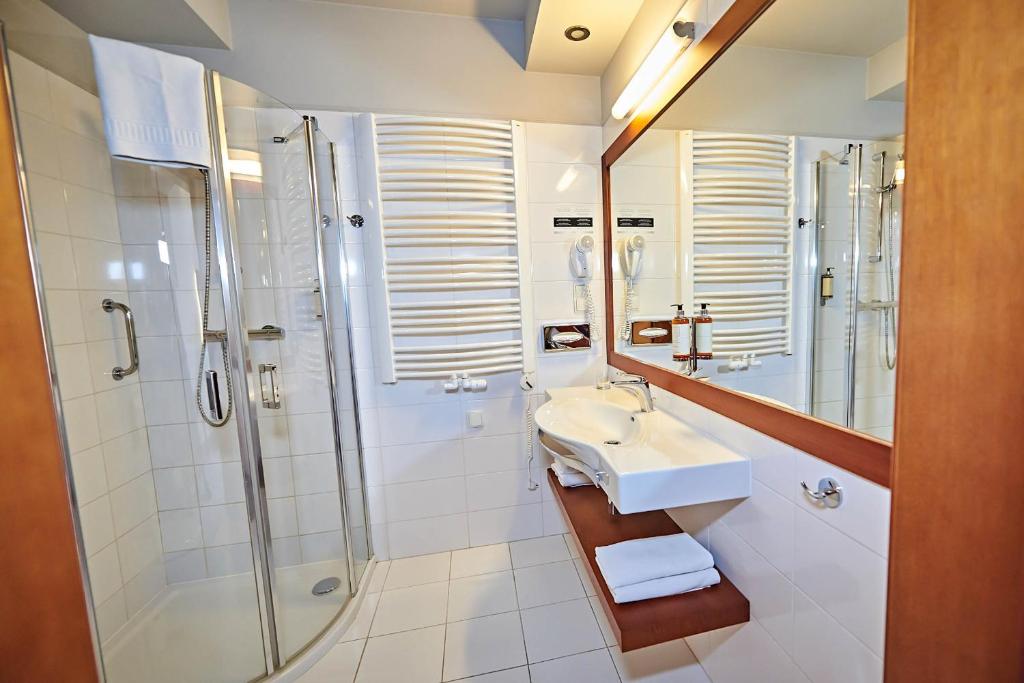 Kúpeľňa v ubytovaní Hotel Wieniawski