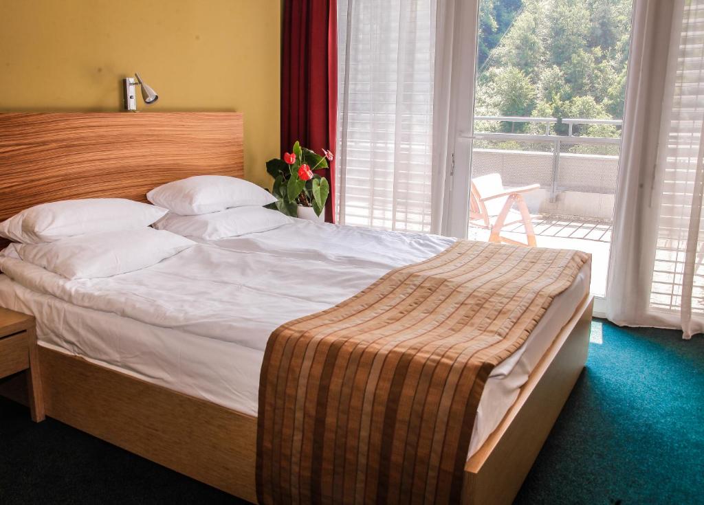 Postel nebo postele na pokoji v ubytování Hotel Veter