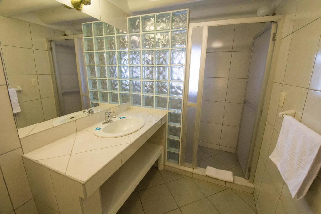 Koupelna v ubytování Hostal Corihuasi